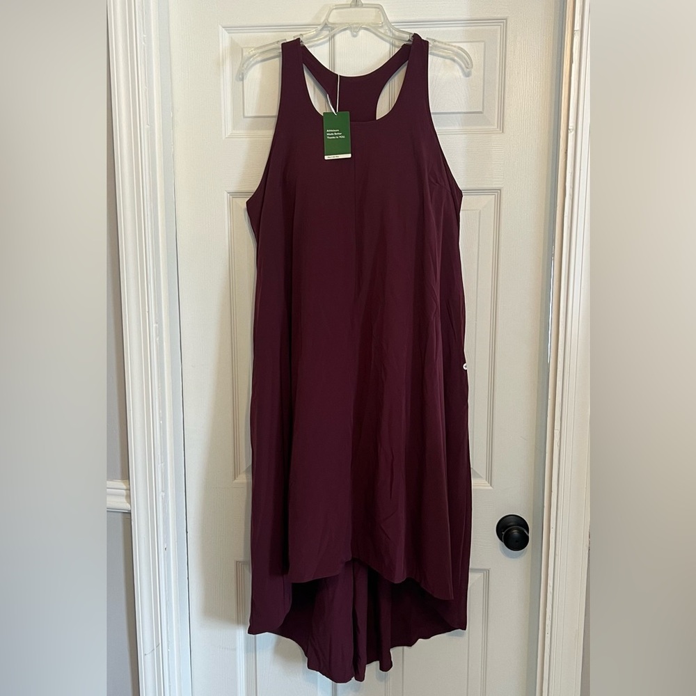 Halara Breezeful Burgundy Sleeveless Dress